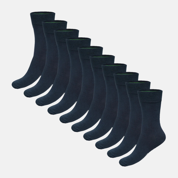 Beau bamboo socks - Navy 10 pack