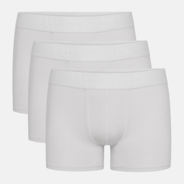 3 pairs of white bamboo underwear