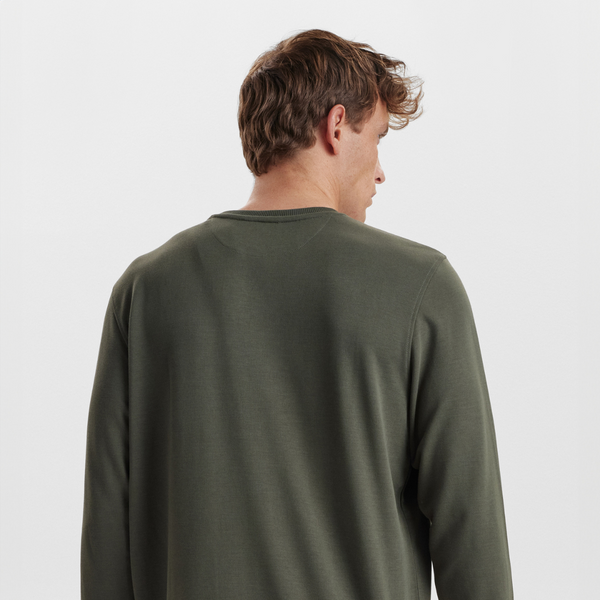 Dark green badge bamboo sweatshirt