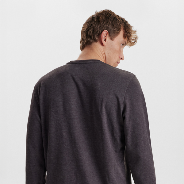 Dark grey badge bamboo sweatshirt