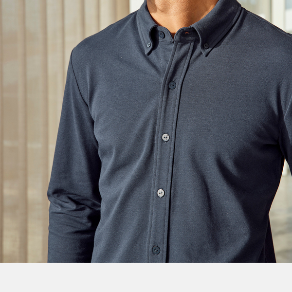 Dark blue bamboo shirt