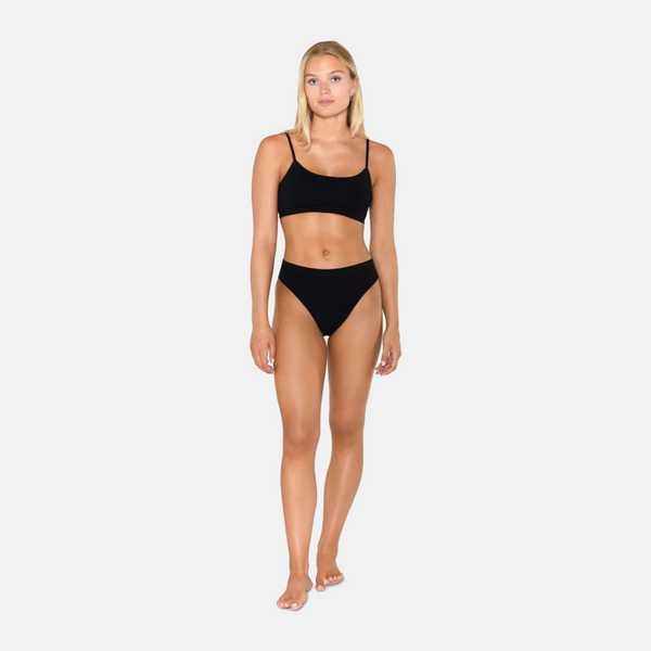 Black bamboo tai panties