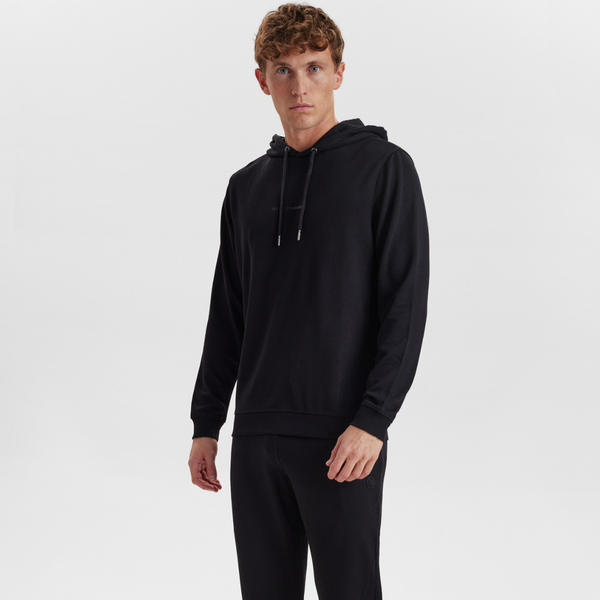 Sort badge hoodie joggingsæt i bambus fra JBS of Denmark