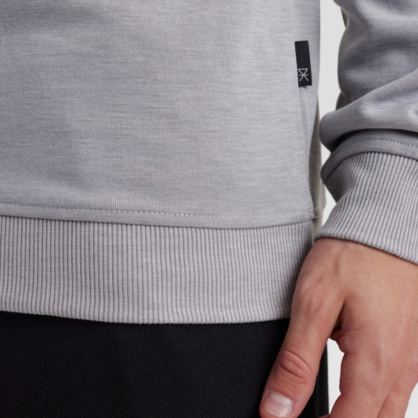 Light grey badge bamboo sweatshirt