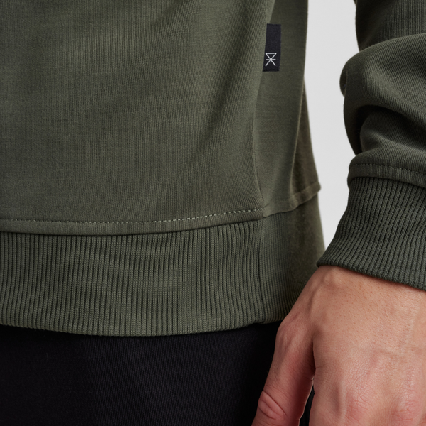 Dark green badge bamboo sweatshirt