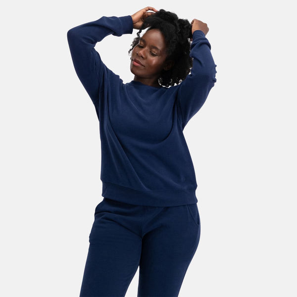 Hailey bamboo sweatshirt navy