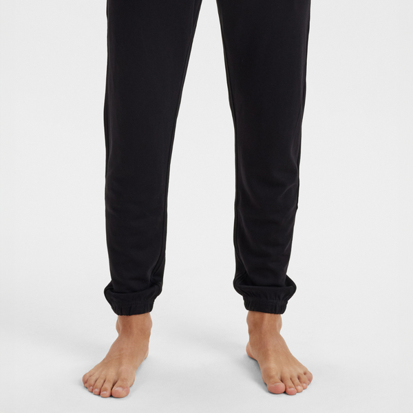 Black badge bamboo sweatpants