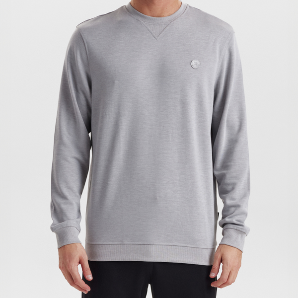 Light grey badge bamboo sweatshirt