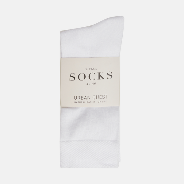 White bamboo socks 5 pack