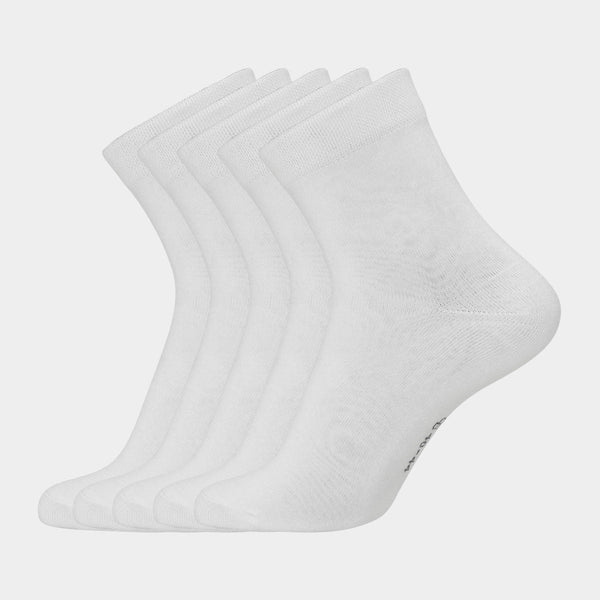 5 par hvide bambus strømper ( Low cut ) 45-49 Copenhagen Bamboo