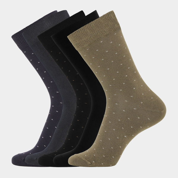 5 pairs of bamboo socks - dot