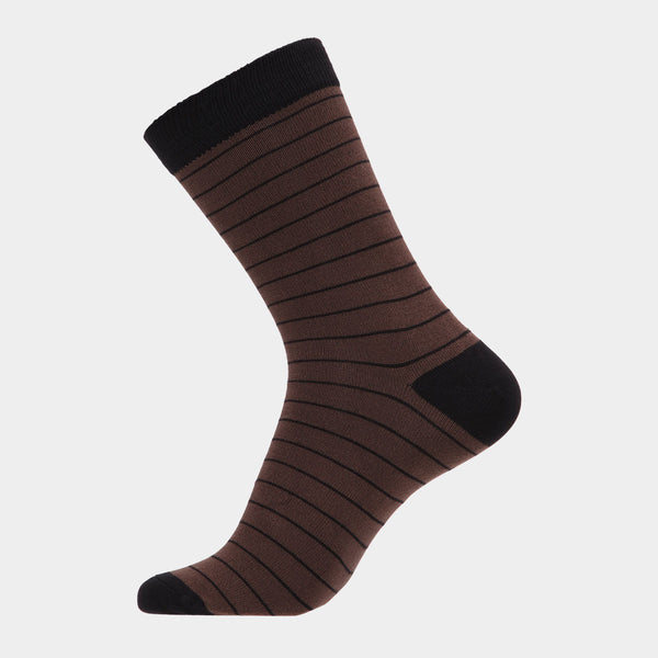 5 pairs of bamboo socks - thin stripe mix