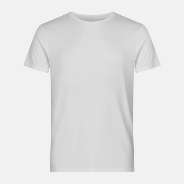 White bamboo crew neck T-shirt