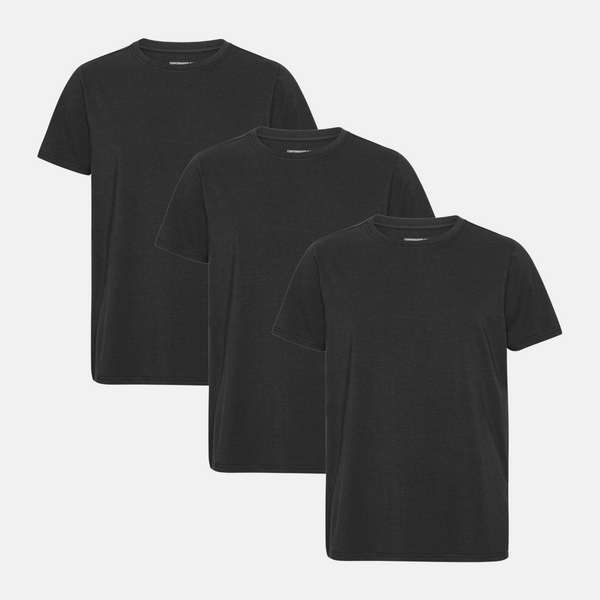 3 pack black bamboo T-shirt