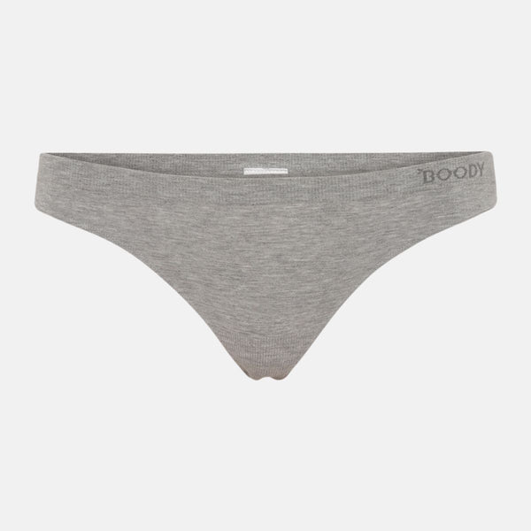 Gray bamboo G-string panty