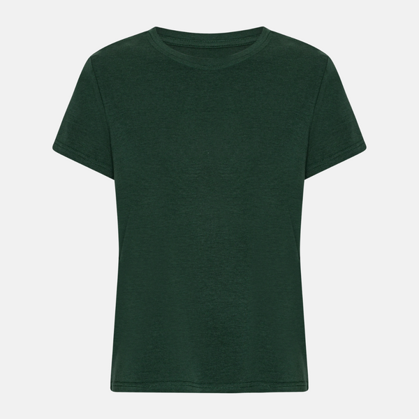 Green short-sleeved bamboo T-shirt