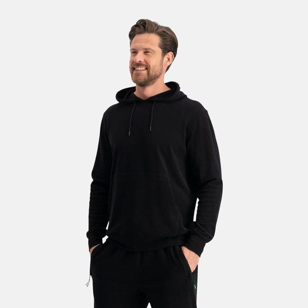 Sort bambus hoodie joggingsæt fra Bamboo Basics