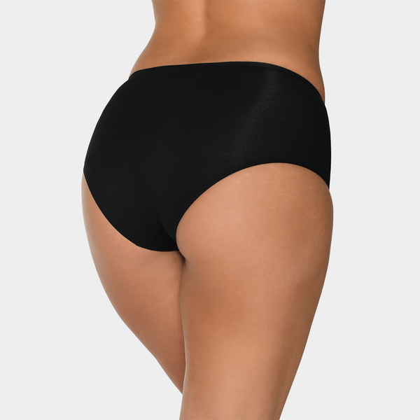 Black bamboo maxi panties