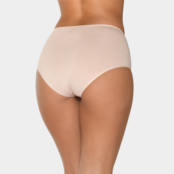 Nude bamboo maxi panties