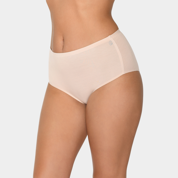 Nude bamboo maxi panties
