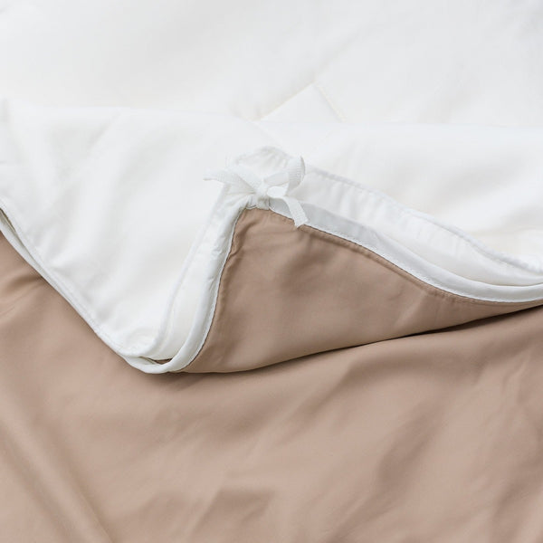 Bambus sengetøj taupe fra Nordic Weaving