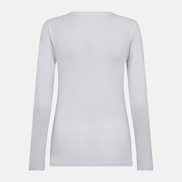Hvid langærmet bambus T-shirt Decoy