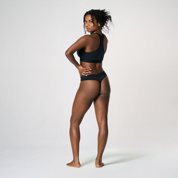 Light Bamboo Period Underwear in Black