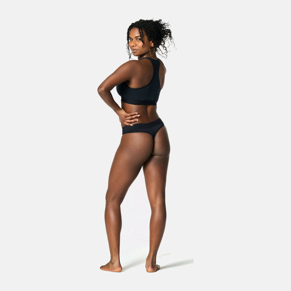 Light Bamboo Period Underwear in Black