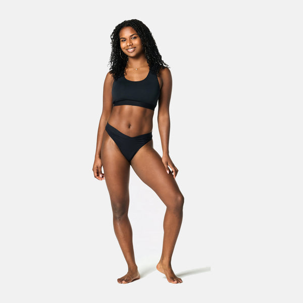 Light Bamboo Period Underwear in Black