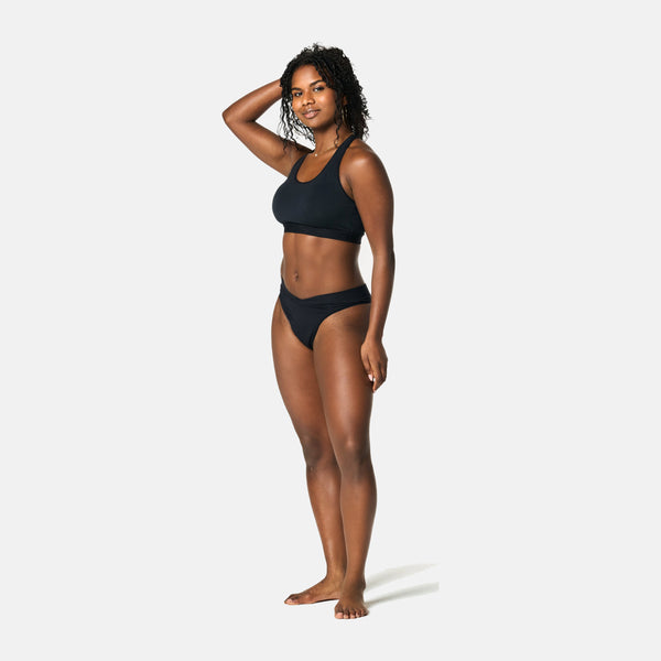 Light Bamboo Period Underwear in Black