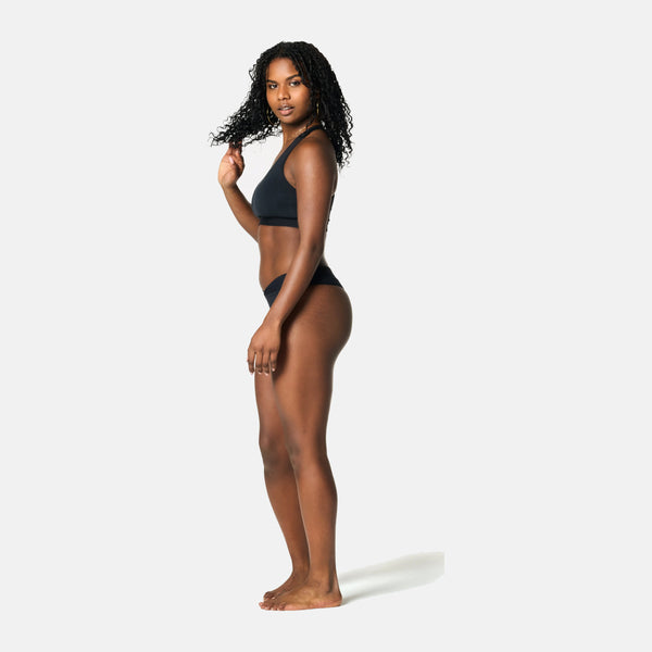 Light Bamboo Period Underwear in Black