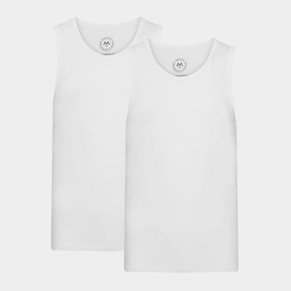 2 pak hvide bambus tank tops XXL Lindbergh
