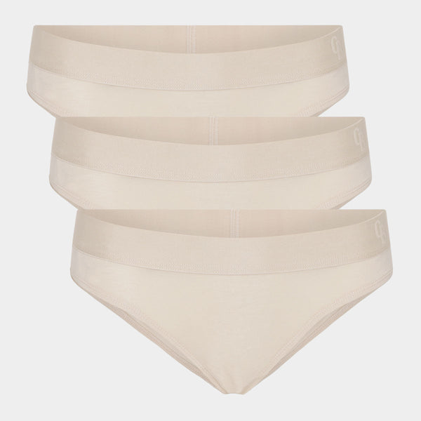 Creme bambus tai trusser - 3 pak S Copenhagen Bamboo