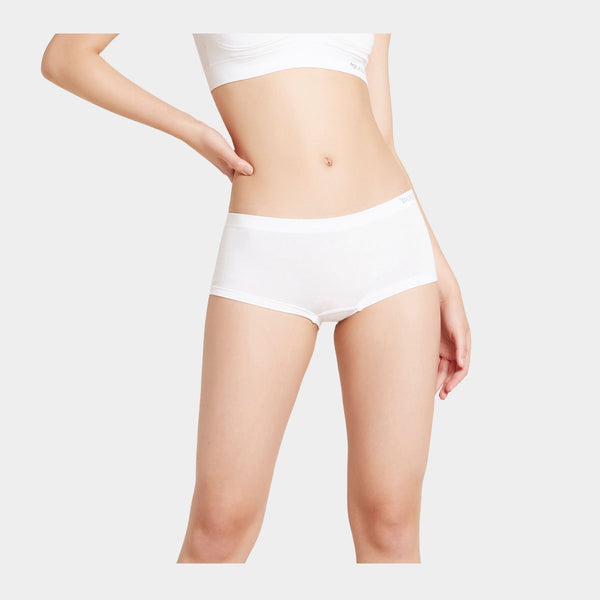 Hvide bambus hotpants    Boody