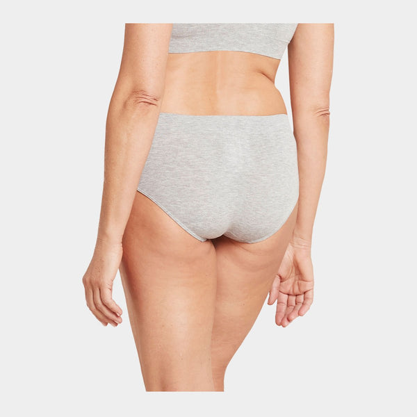 Lysegrå bambus midi trusser    Boody