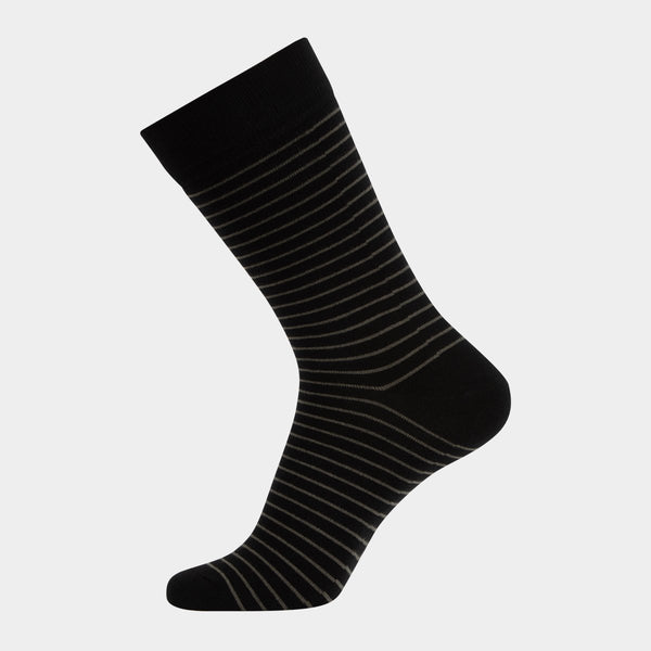 7 par stribet bambus strømper    JBS