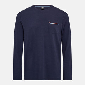 Navy bambus pyjamassæt med lange ben