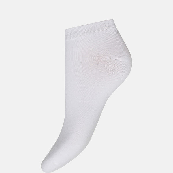 10 pak hvid bambus sneakerstrømper   Decoy