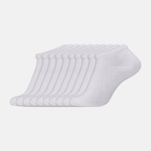 10-pack white bamboo sneaker socks from Decoy