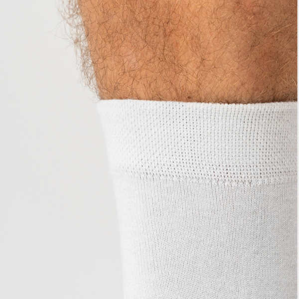 10 pairs of bamboo socks low cut white/dark grey