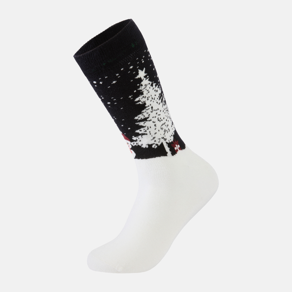 5 pairs of bamboo socks - Christmas embroidery