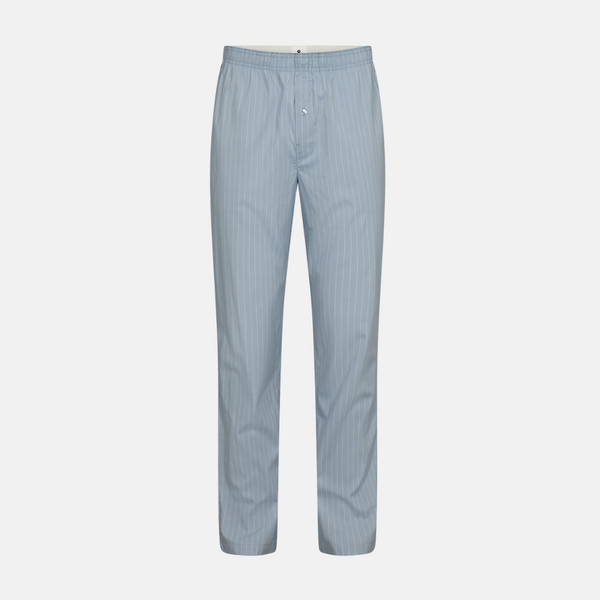 Light blue bamboo poplin pajama pants