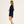 Blue long sleeve bamboo T-shirt dress