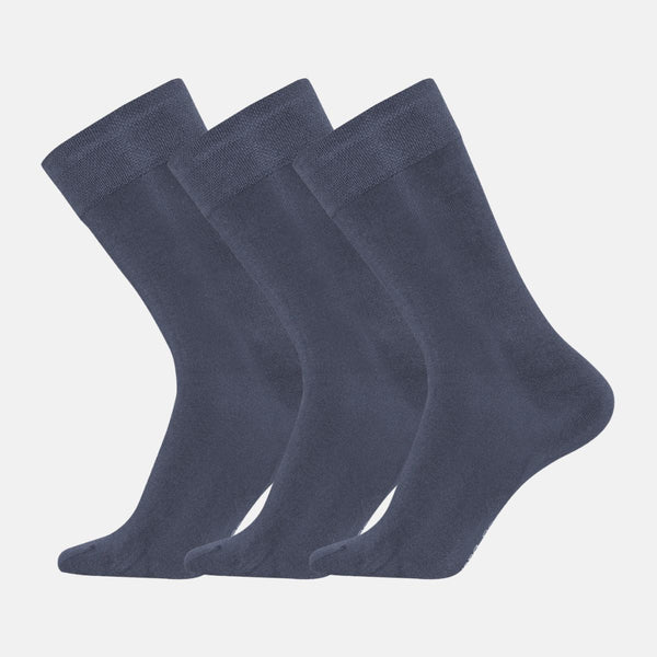 Beau bamboo socks - dark blue 3 pack