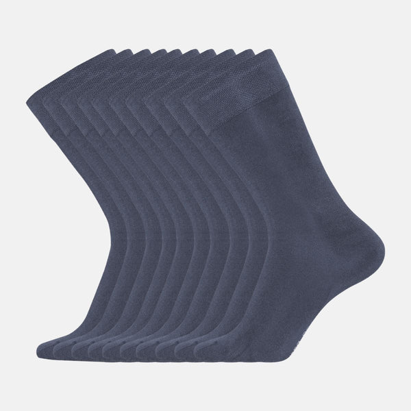 Beau bamboo socks - Navy 10 pack