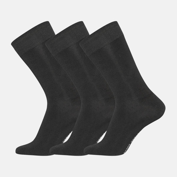 Beau bamboo socks - black 3 pack