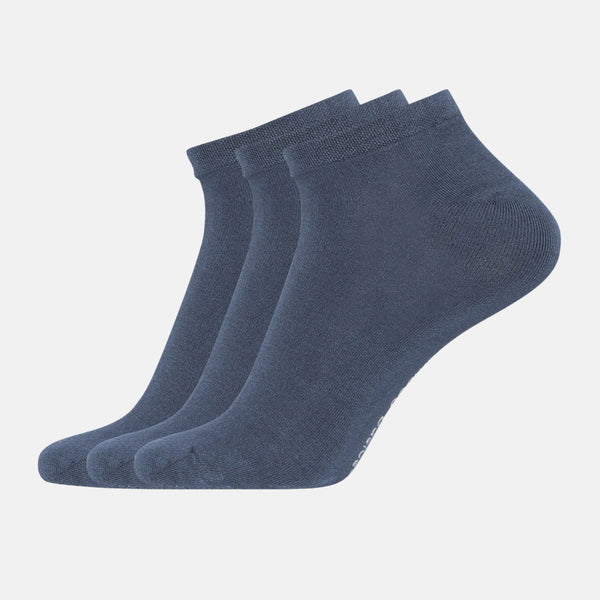 Dani bamboo ankle socks - dark blue 3 pack