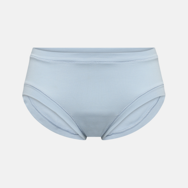 Light blue bamboo hipster panties