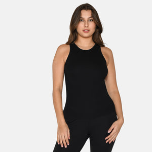 Sort rib bambus Tank Top fra Urban Quest