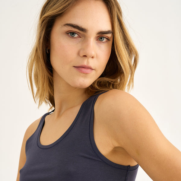 Dark gray bamboo Tank Top